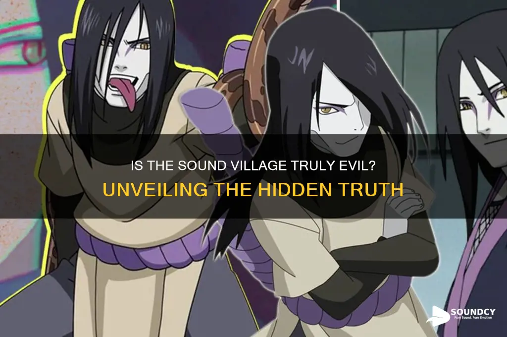 is the sound village evil