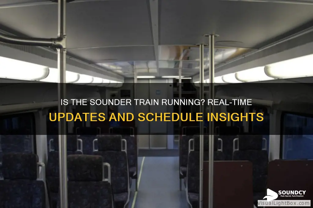 is the sounder train running