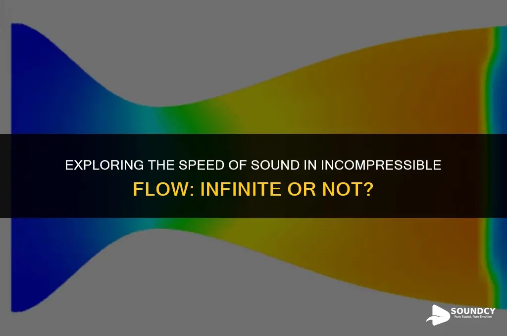 is the speed of sound infinite for incompressible flow