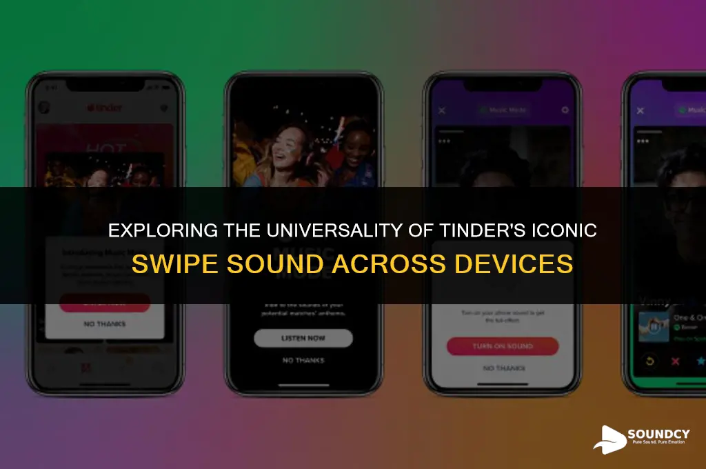 is the tinder sound the same on all phones