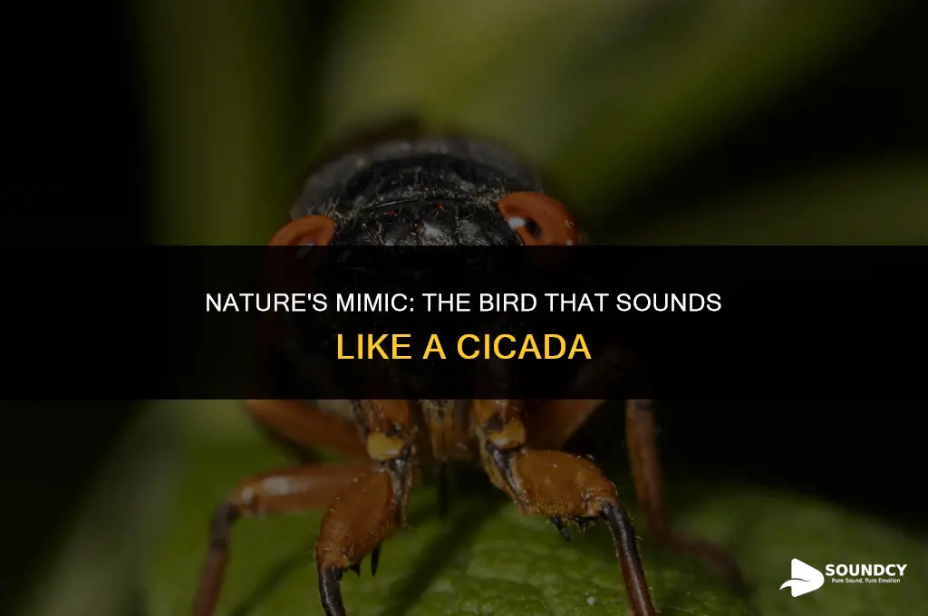 is there a bird that sounds like a cicada