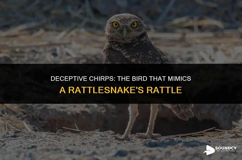 is there a bird that sounds like a rattlesnake