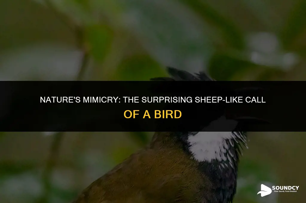 is there a bird that sounds like a sheep