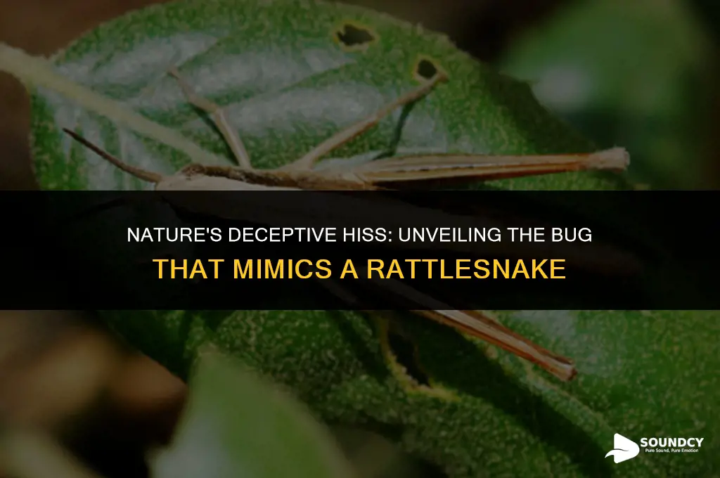 is there a bug that sounds like a rattlesnake