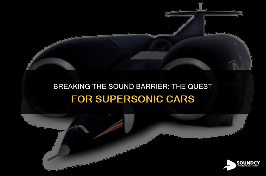 is there a car that broke the sound barrier