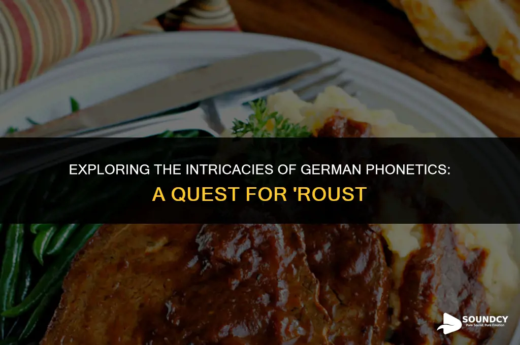 is there a german word that sounds like roust