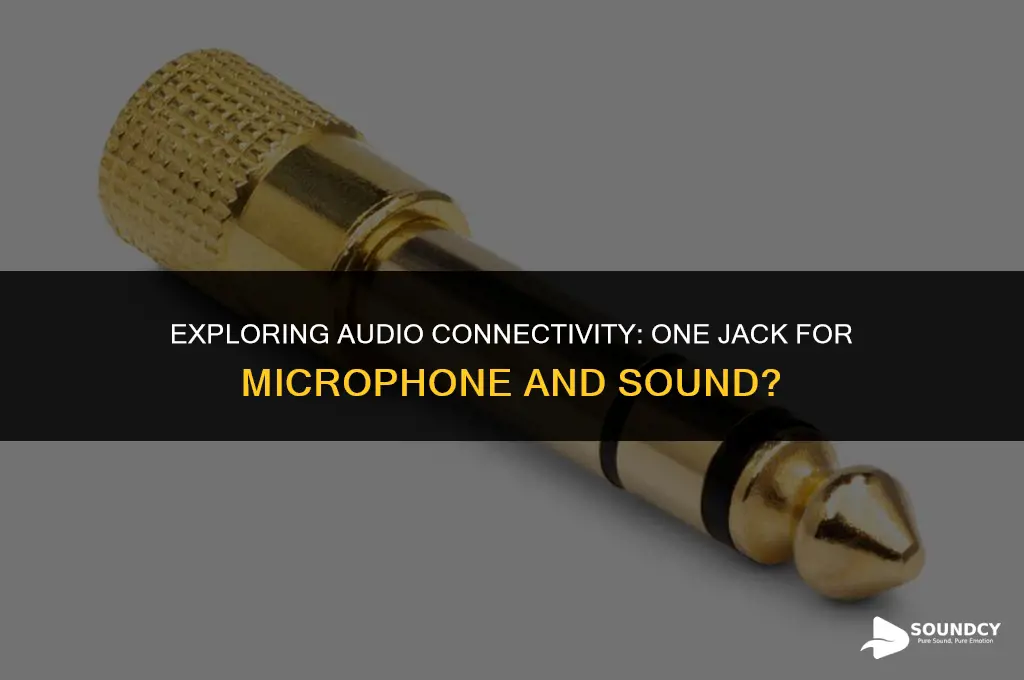 is there a jack for both microphone and sound