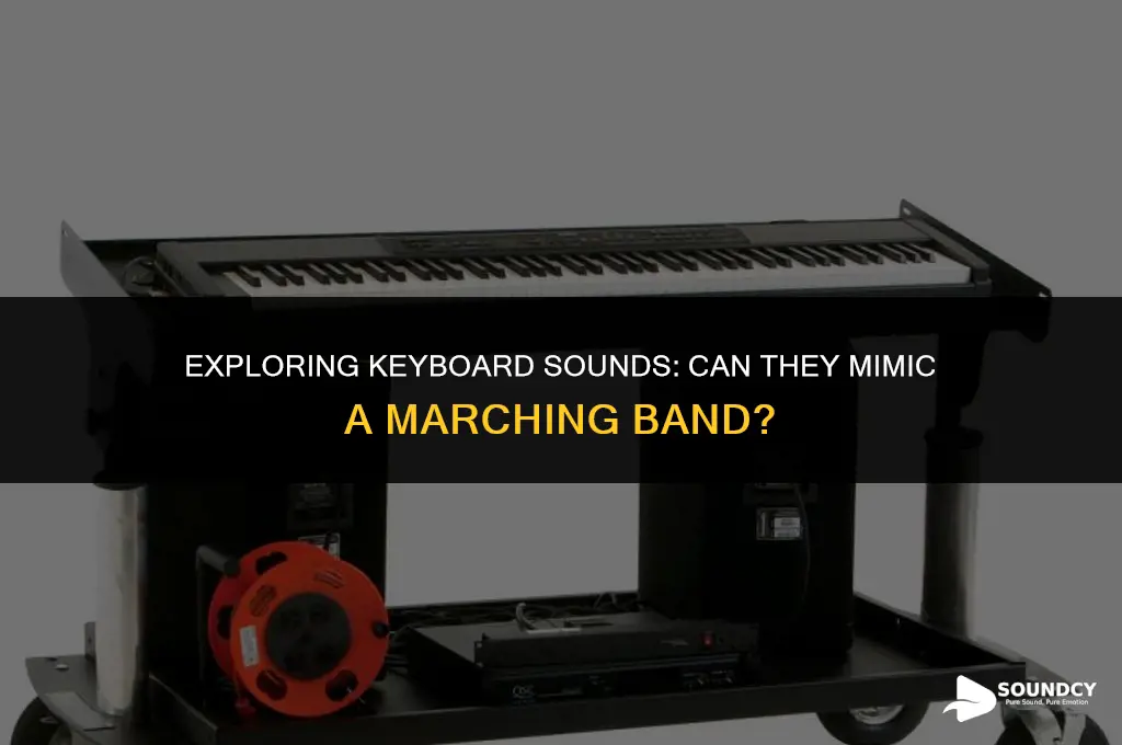 is there a keyboard sound like a marching band
