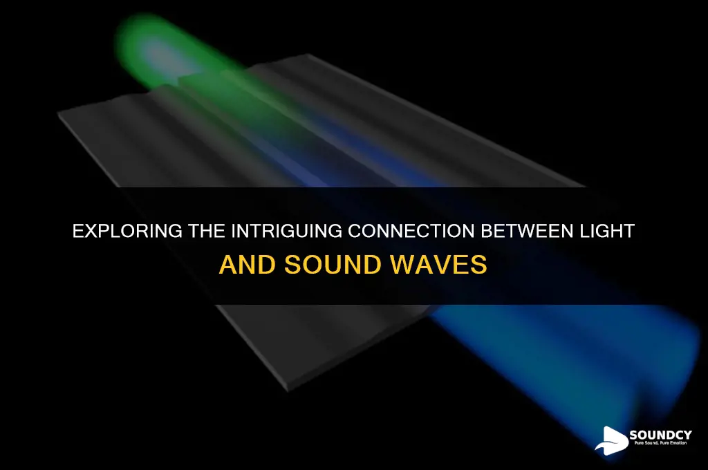 is there a physical relationship between light and sound