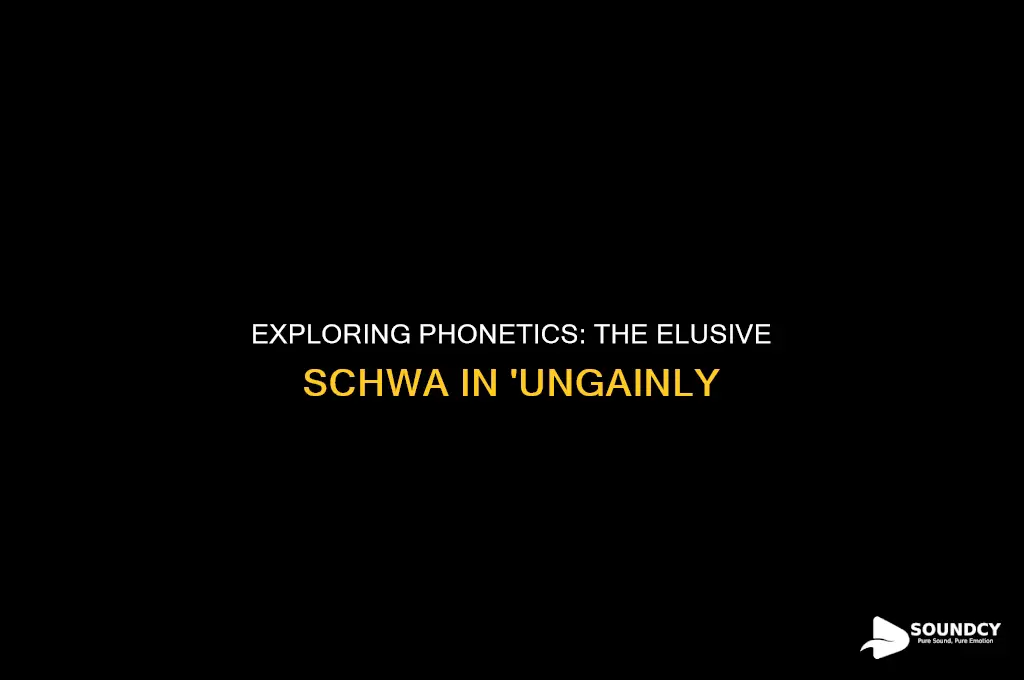 is there a schwa sound in the word ungainly