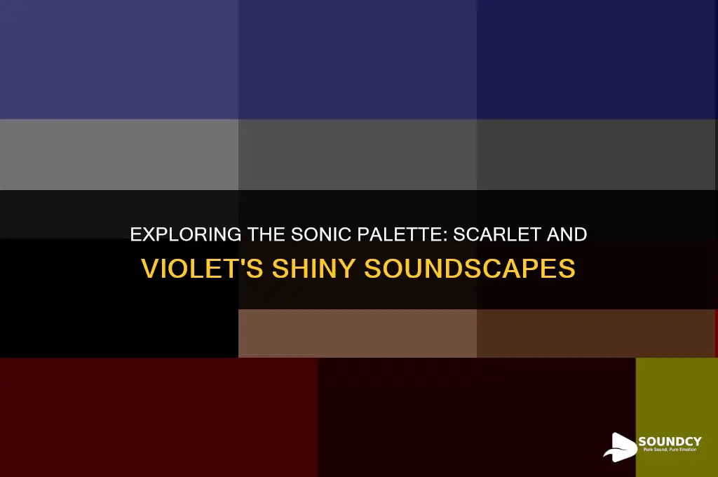 is there a shiny sound in scarlet and violet