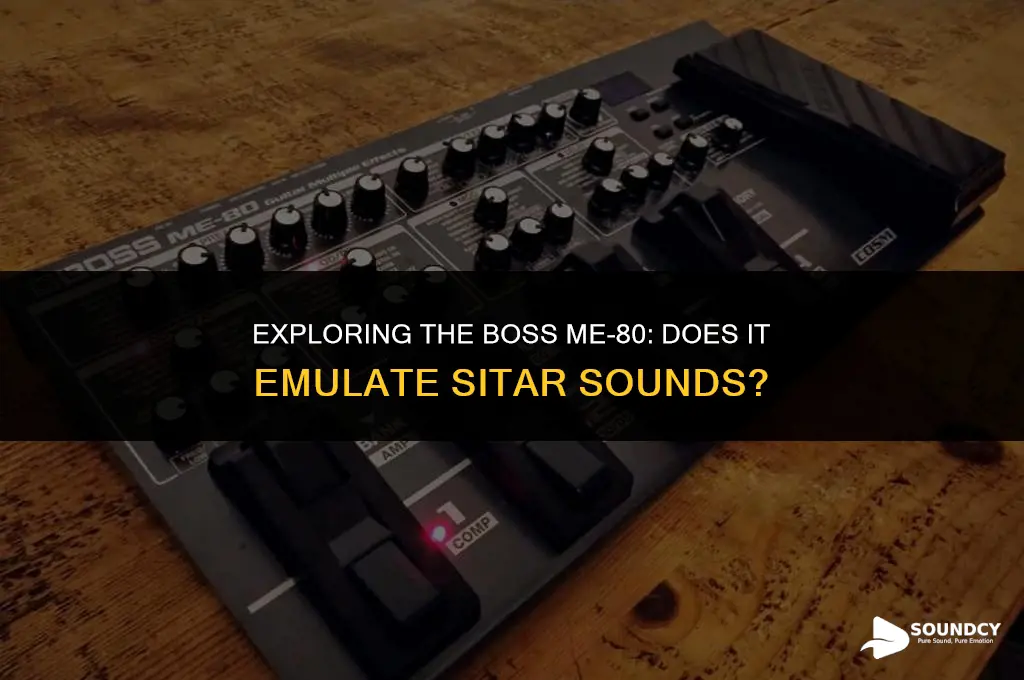 is there a sitar sound on the boss me80
