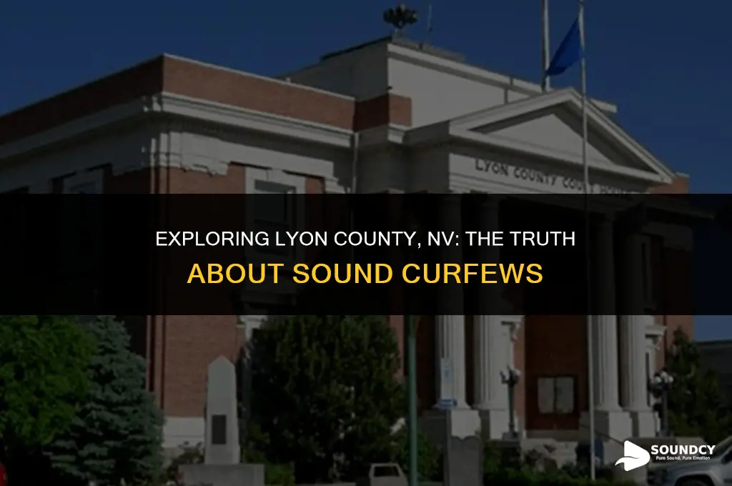 is there a sound cerfew in lyon county nv