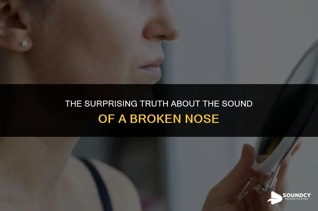 is there a sound when someone breaks there nose