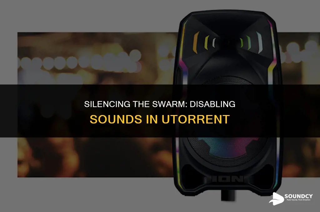 is there a way to disable sounds for utorrent