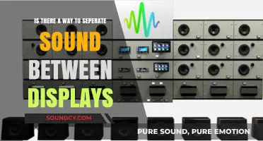Exploring Audio Separation: Can You Split Sound Between Displays?