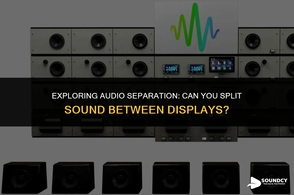 is there a way to seperate sound between displays