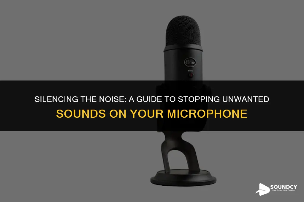 is there a way to stop sounds on microphone