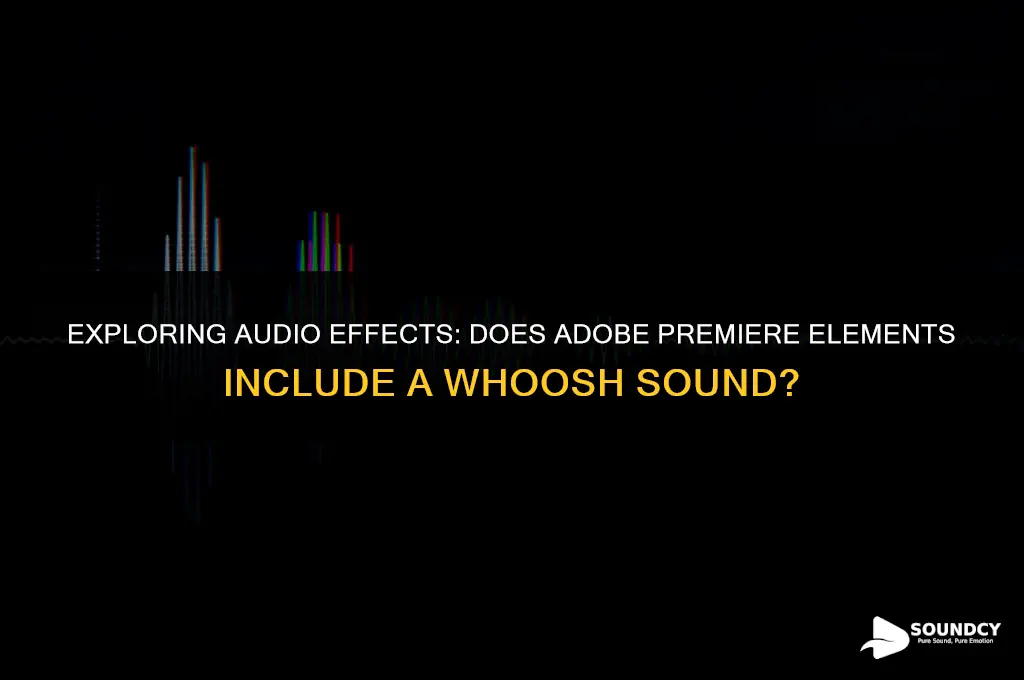 is there a whoosh sound in adobe premiere elements
