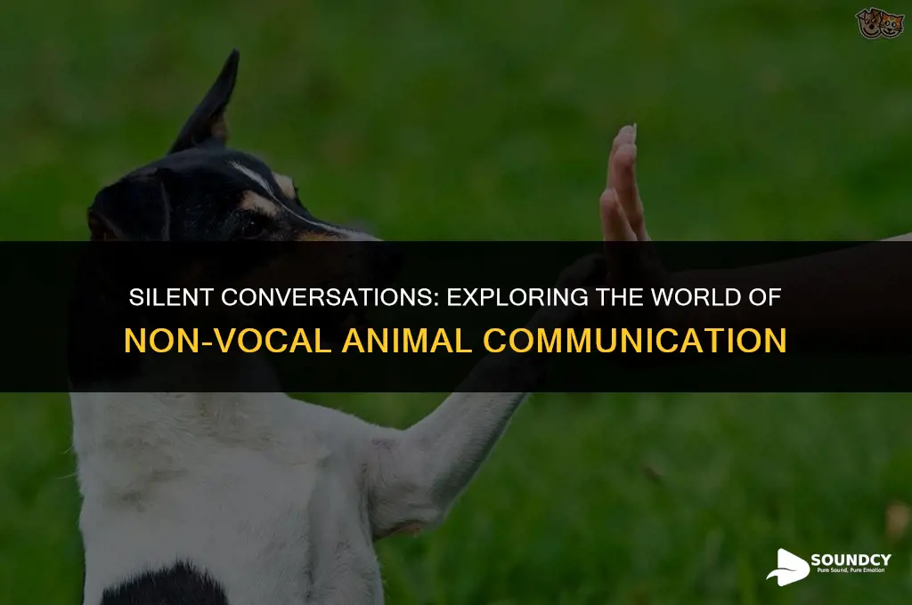 is there an animal that communicates without making sound