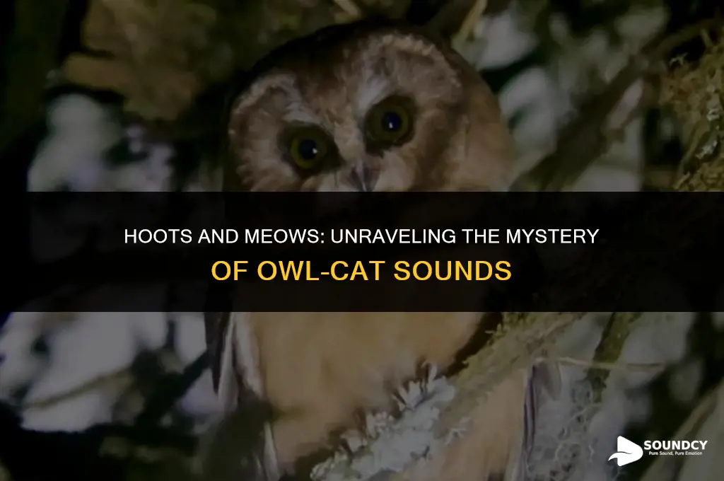 is there an owl that sounds like a cat