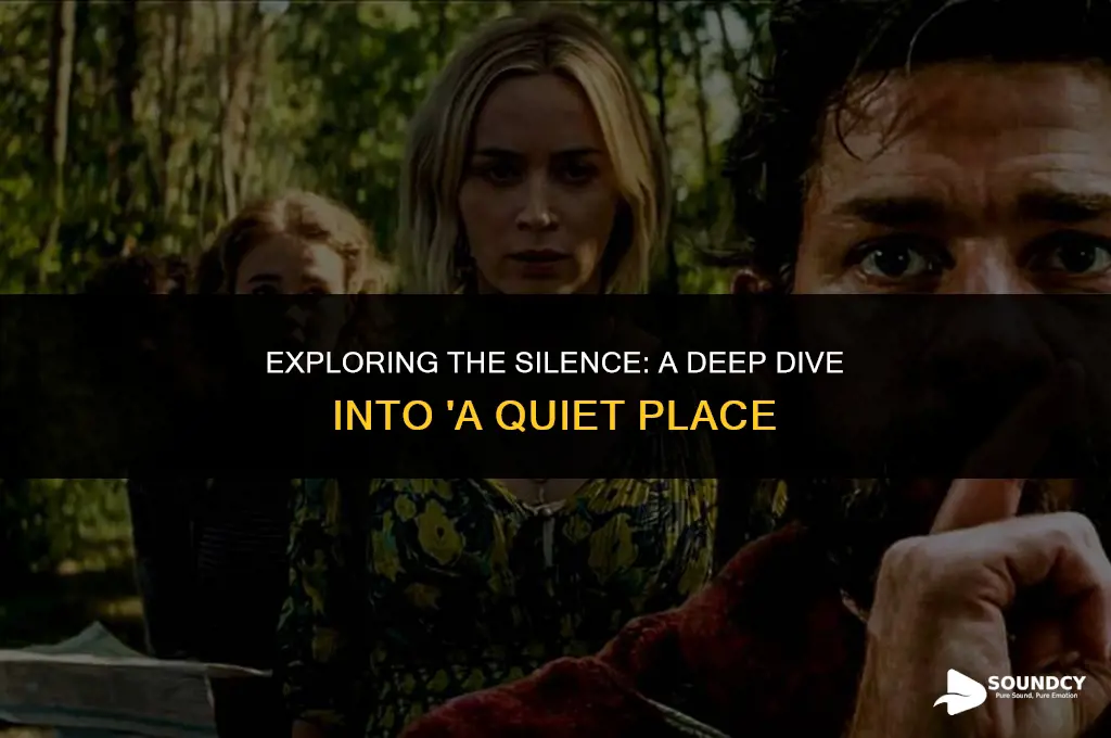 is there any sound in a quiet place movie