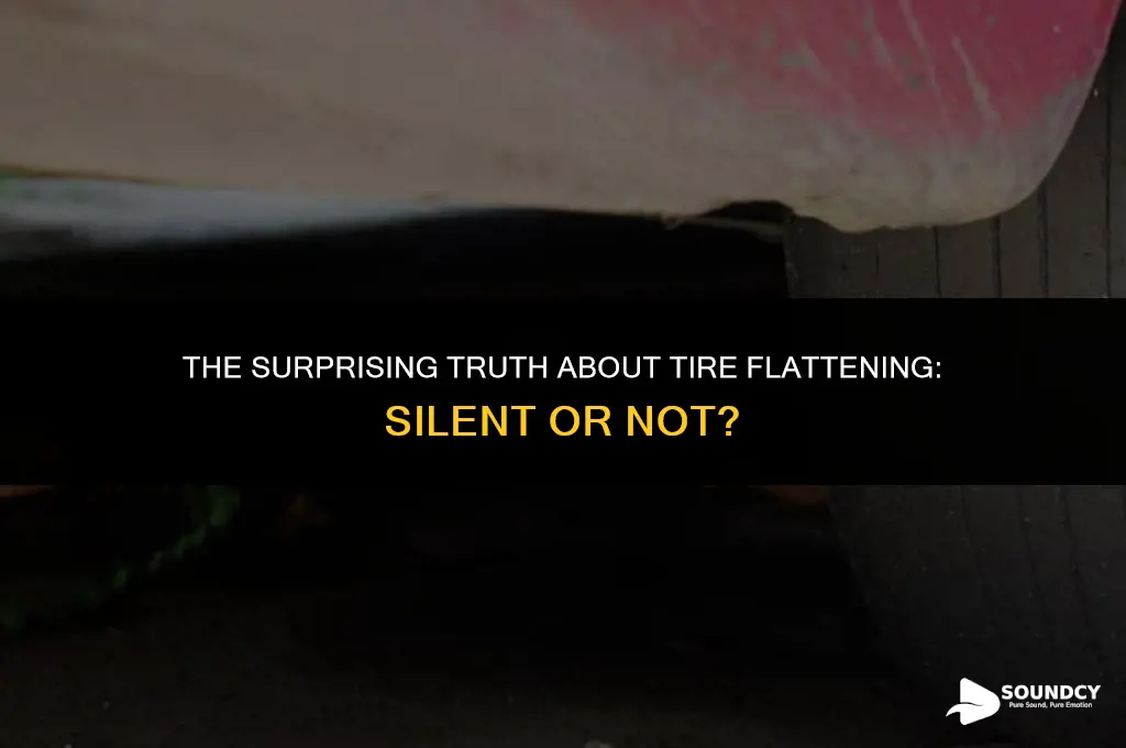 is there any sound when you flatten a tire