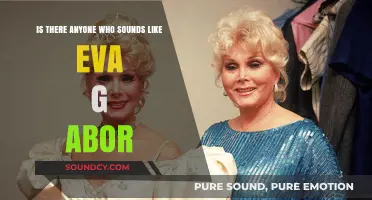 Exploring Vocal Doppelgängers: Who Sounds Like Eva Gabor?
