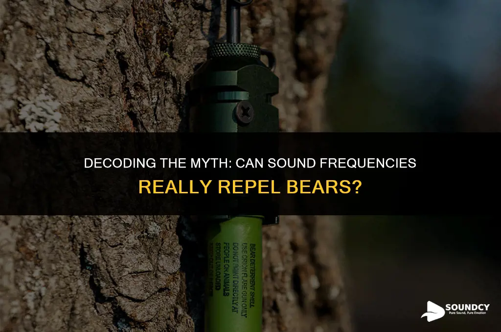 is there really a sound frequency that repels bears