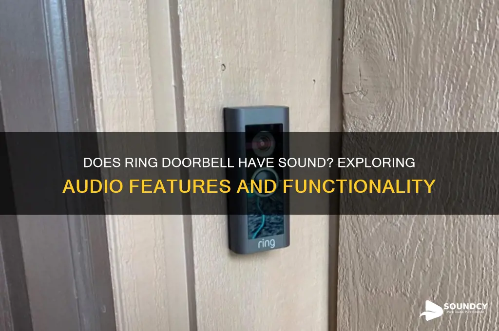 is there sound on ringdoorbell