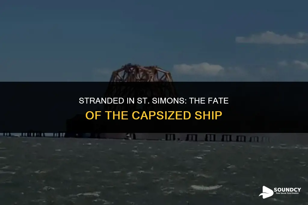 is thr capsized ship in st simons sound aground