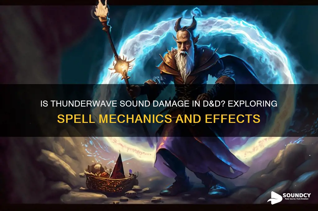 is thunderwave sound damage dnd
