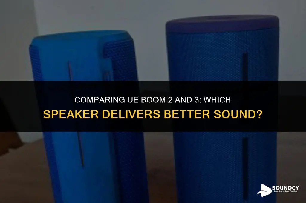is ue boom 2 sound quality worse than 3