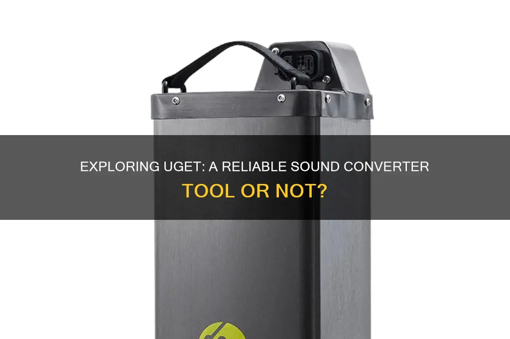 is uget a sound converter