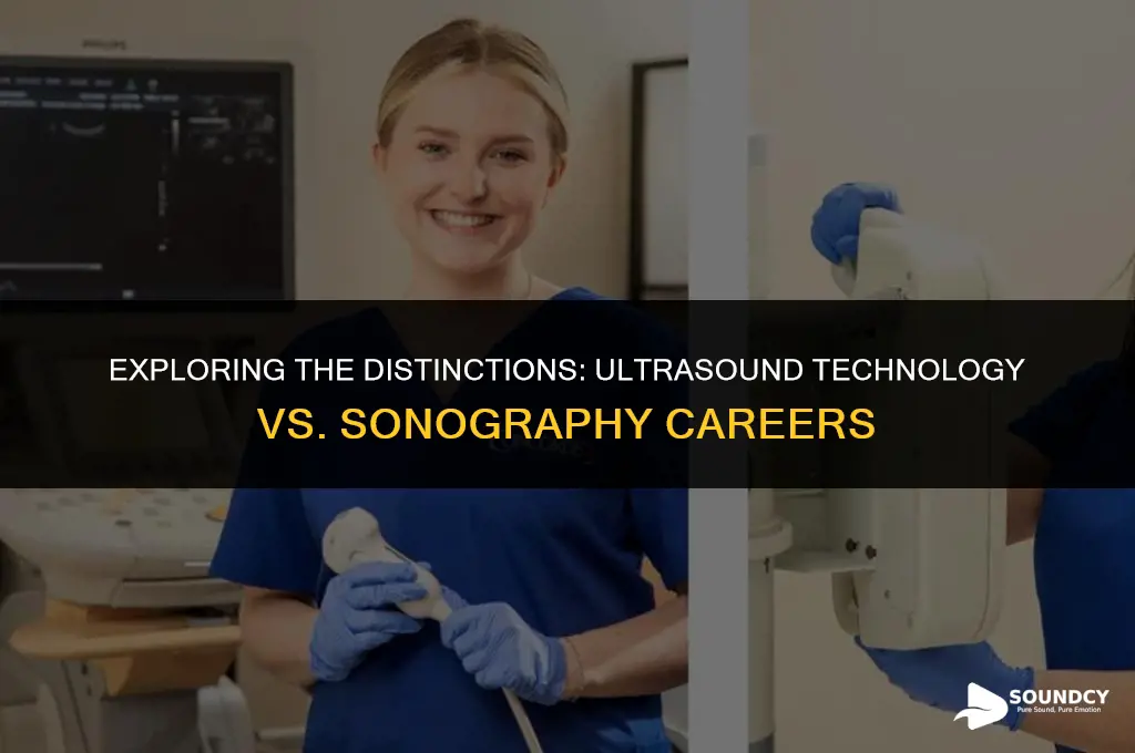 is ultra sound tech the same as a sonographer
