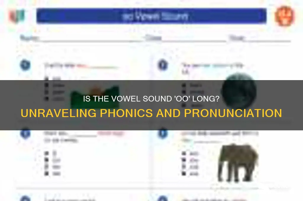 is vowel sound oo long