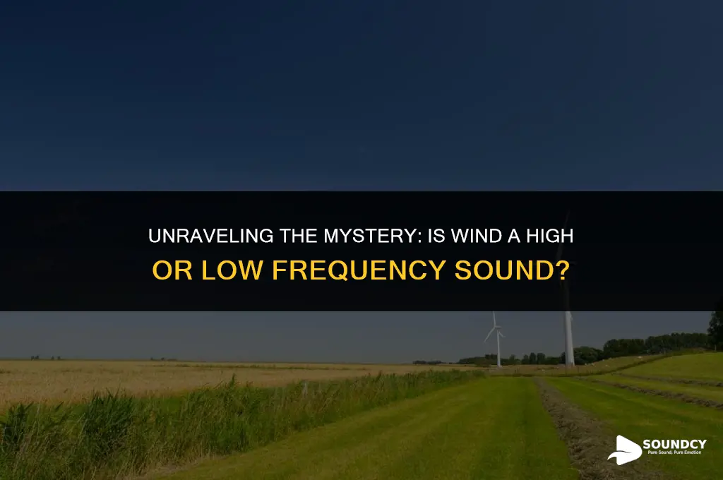 is wind a high frequency or low frequency sound