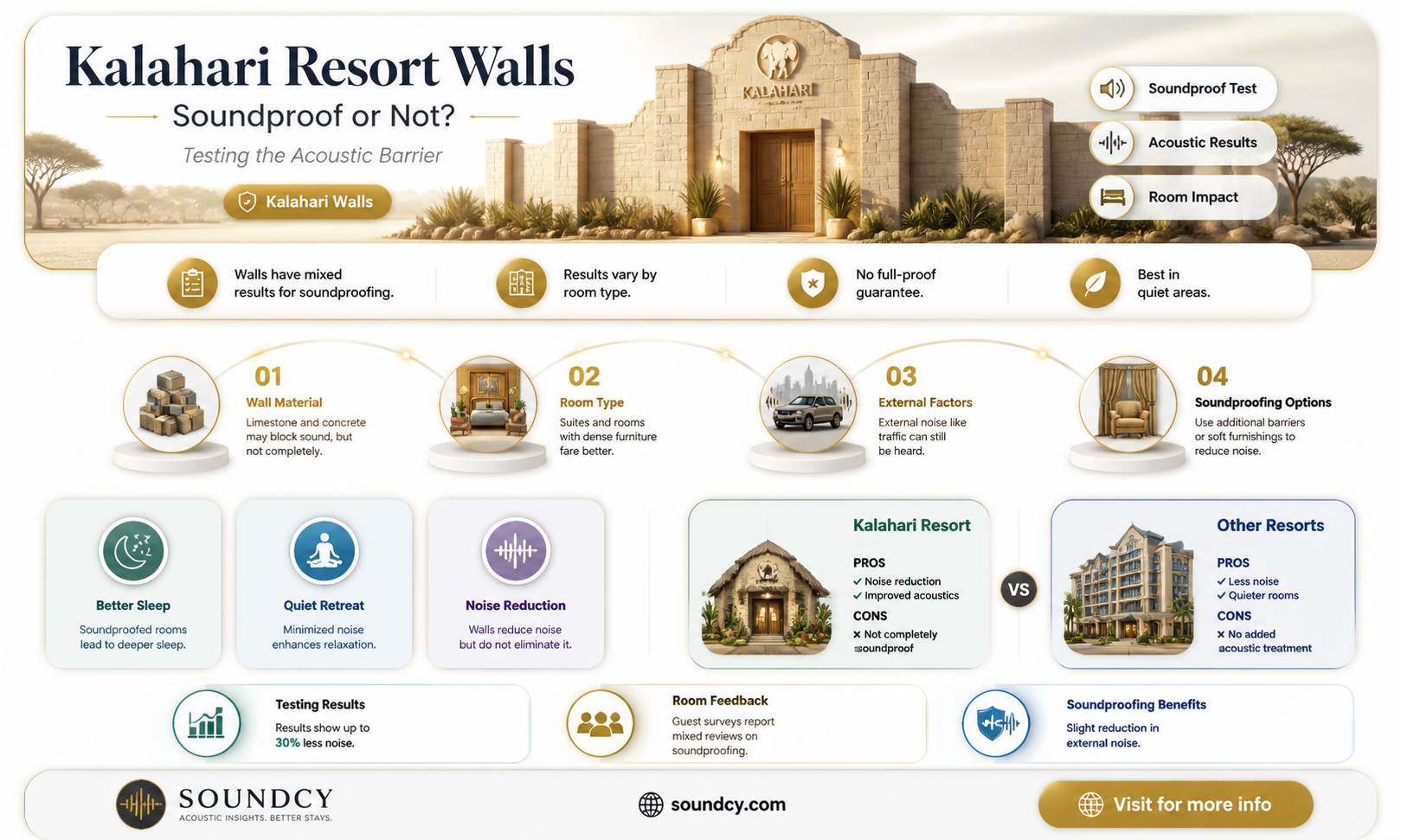 are kalahari resort walls sound proof