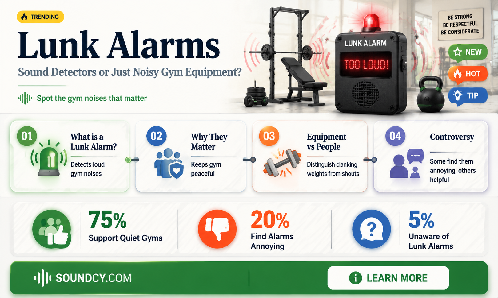 are the lunk alarms sound detectors