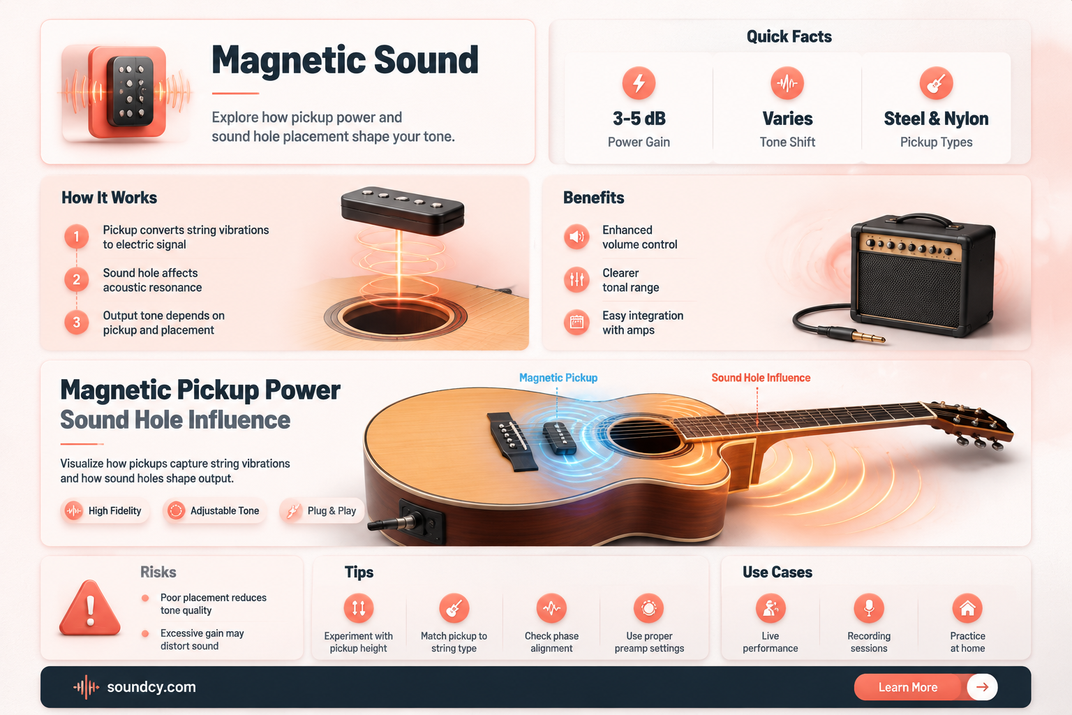 are sound hole pi kups magnetic