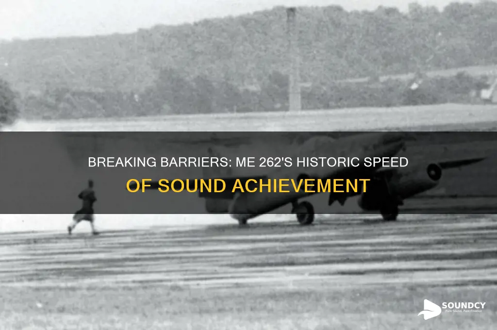 me 262 speed of sound