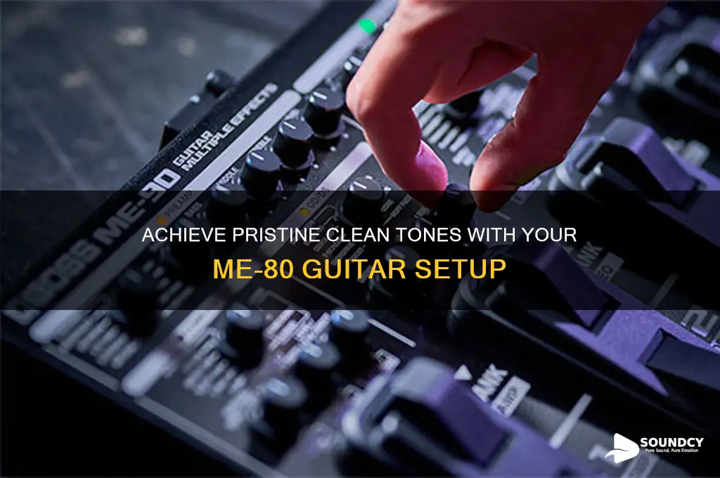 me-80 clean sound setup