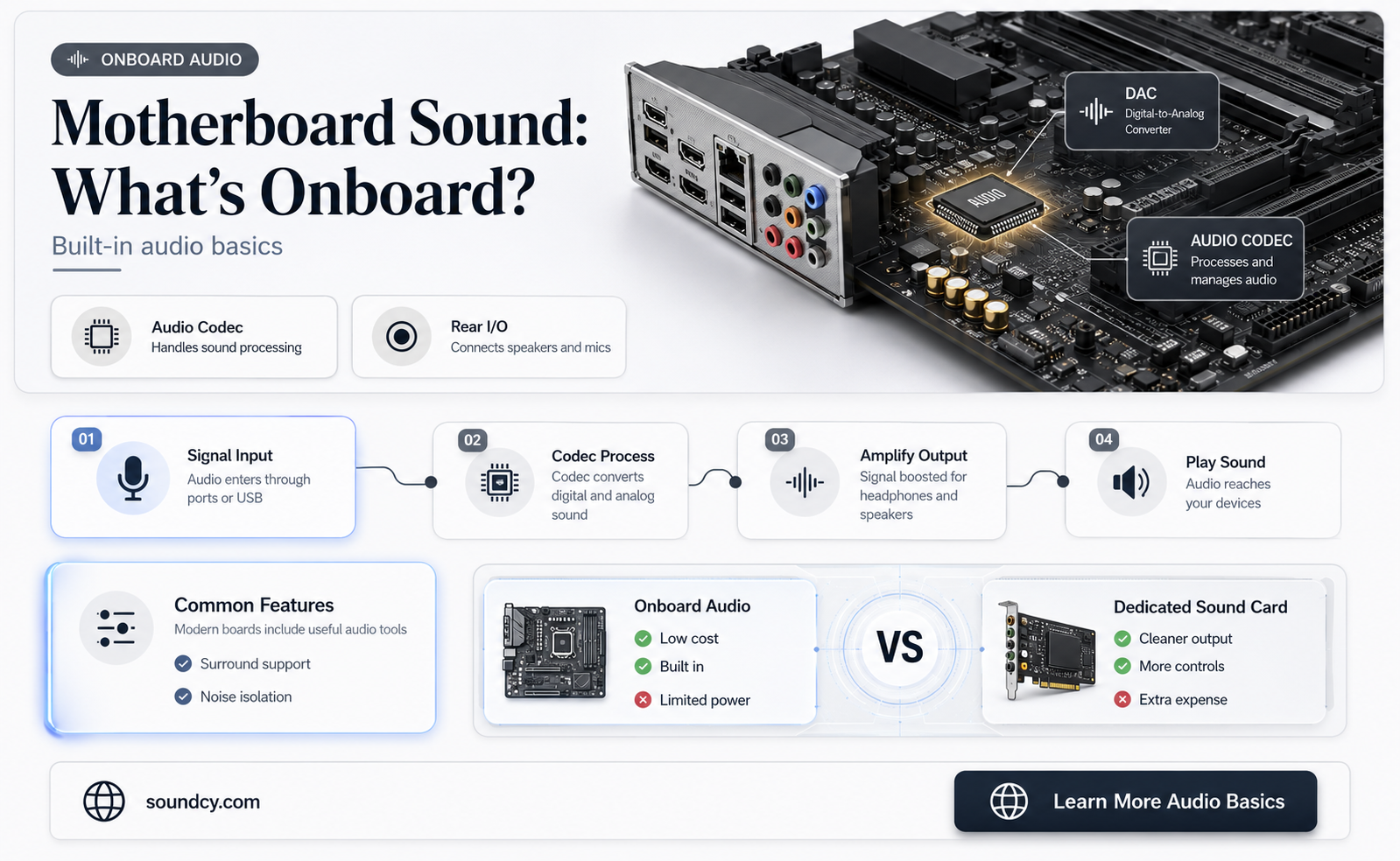 do all motherboards have onboard sound