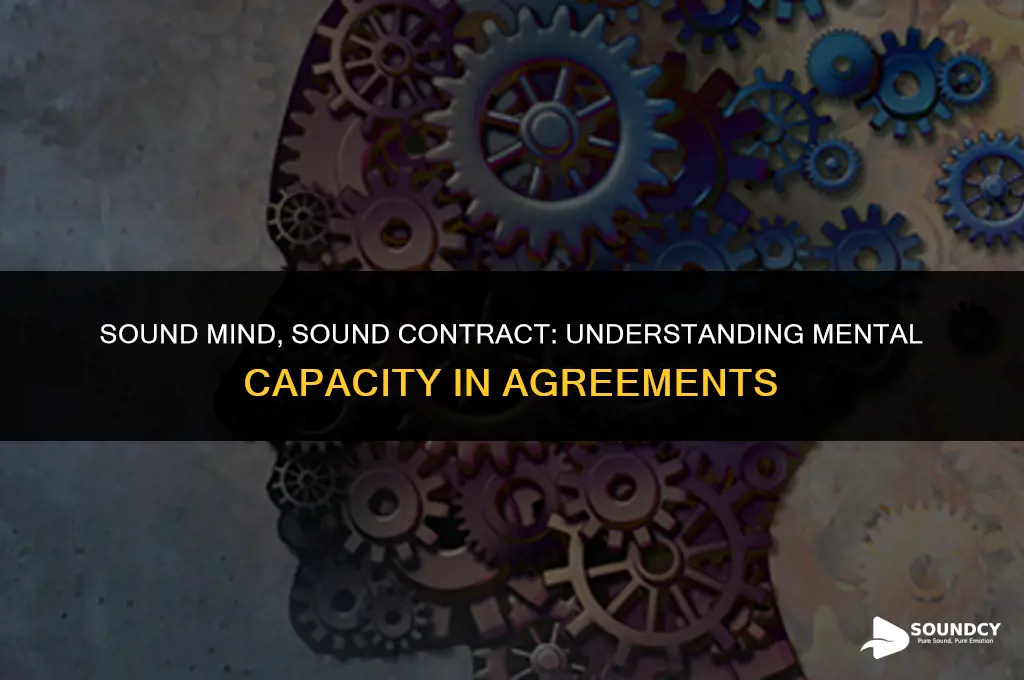 must be of sound mind to sign a contract