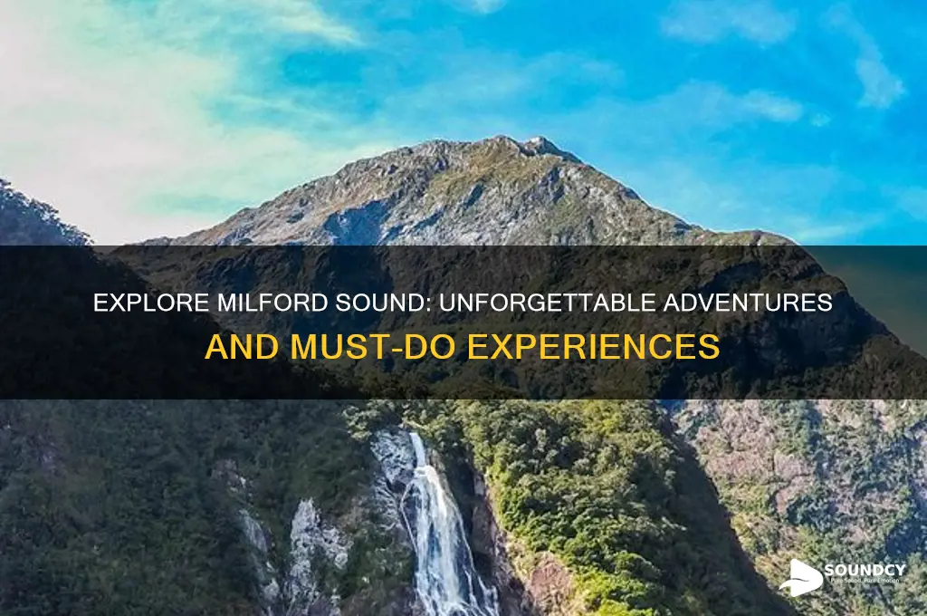 must do in milford sound