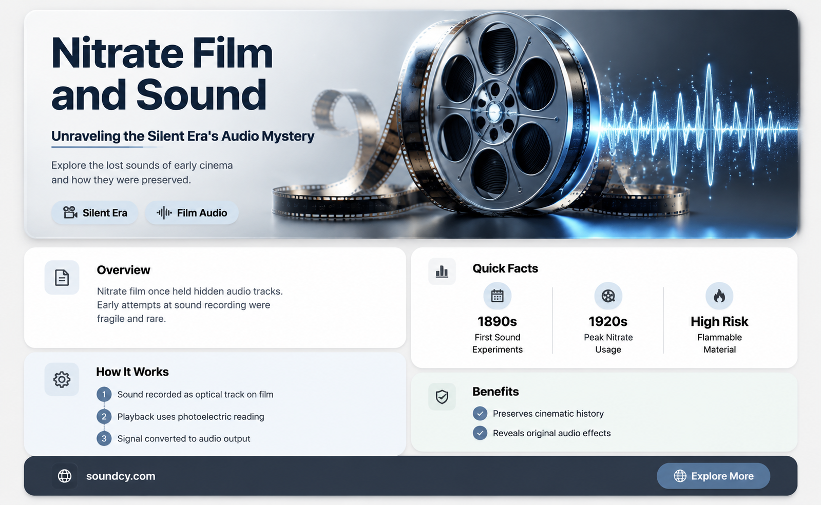 did nitrate film have sound