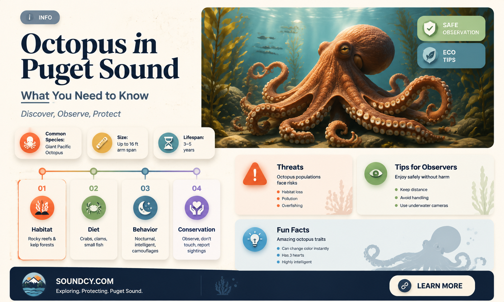 are there octopus in puget sound