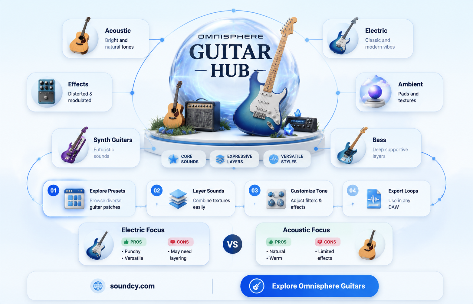 are there guitar sounds on omnisphere