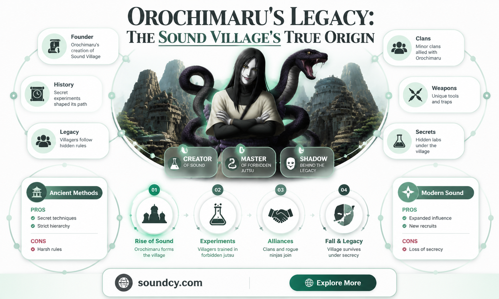 did orochimaru create the sound village