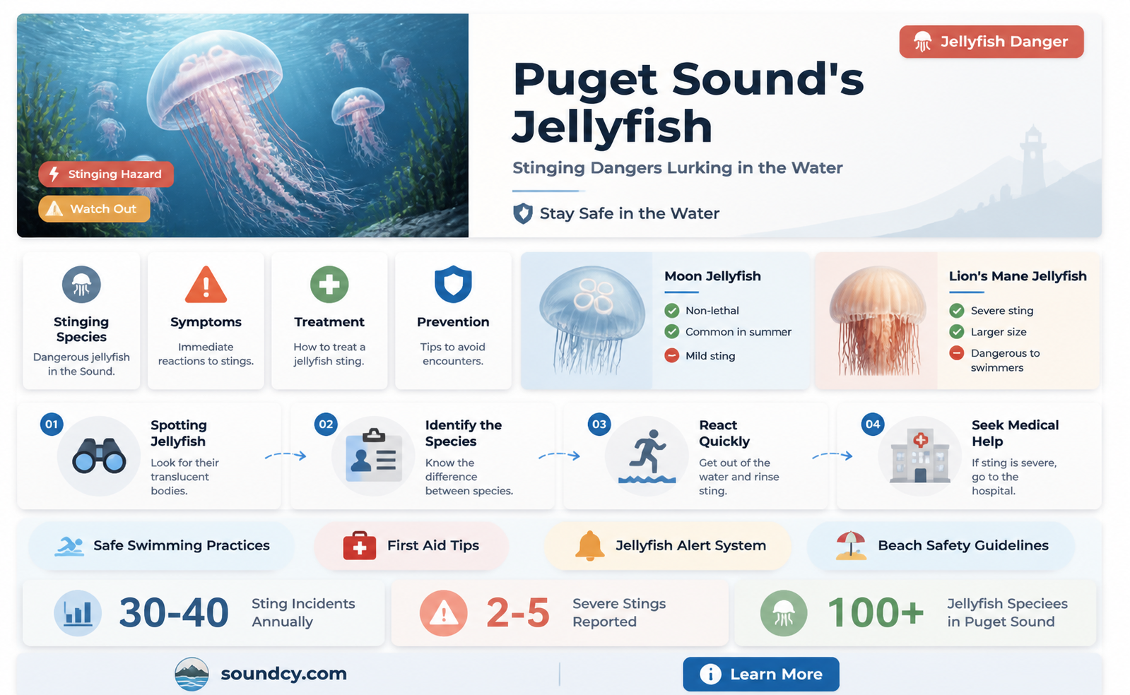 are jellyfish in puget sound dangerous